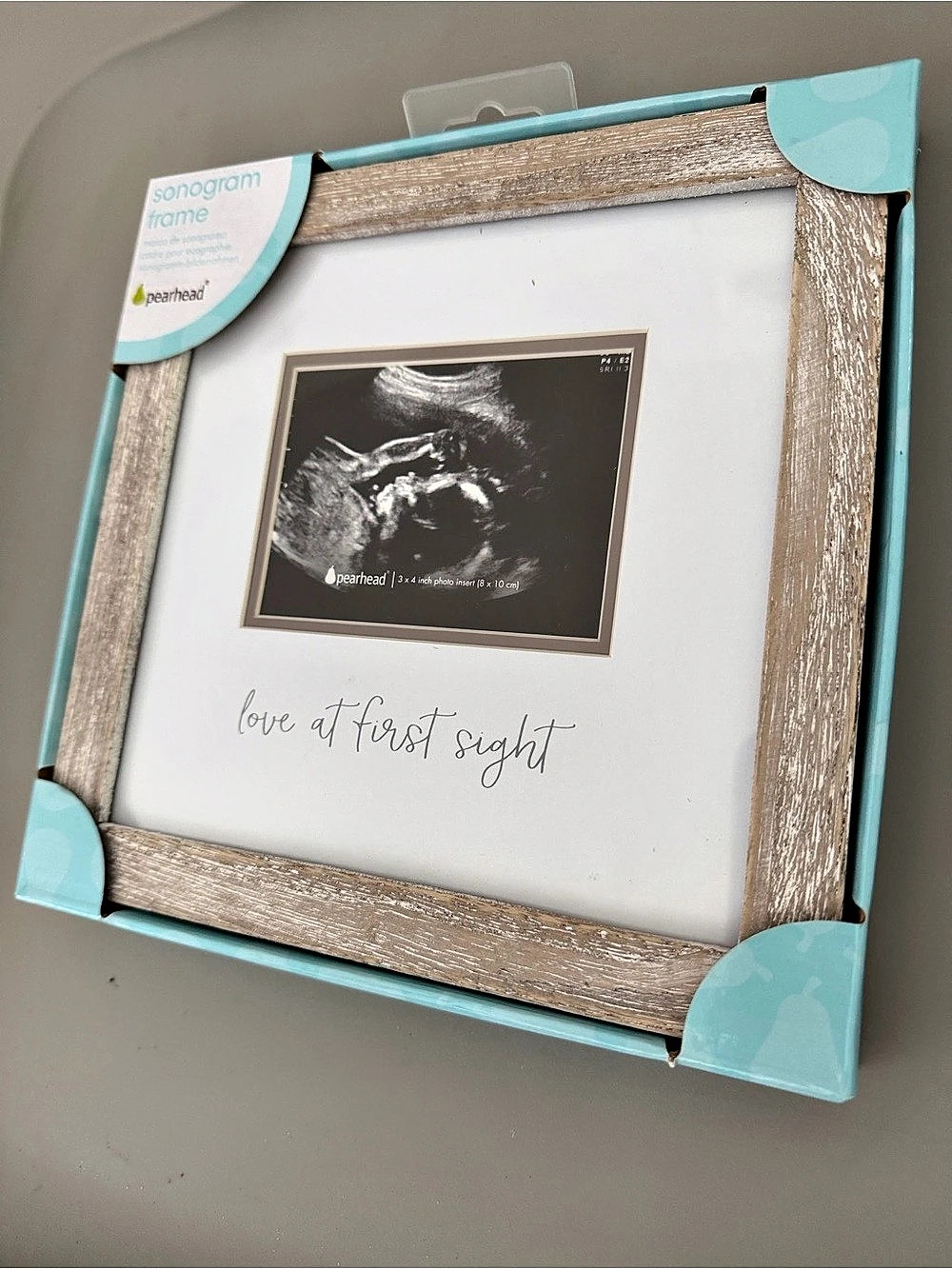 pearhead Sonogram Frame & Letterboard Set
